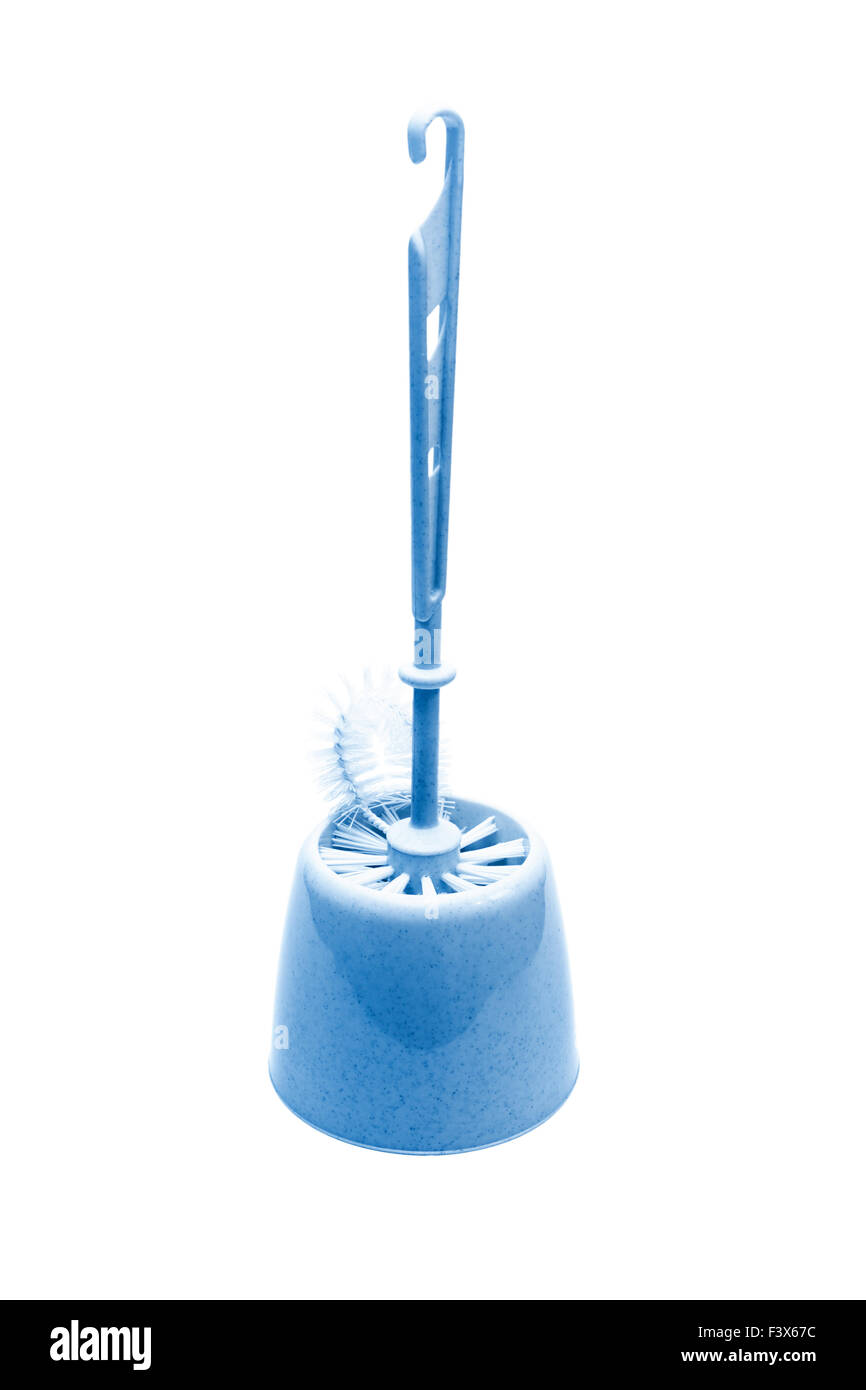 Blue brush for cleaning toilets Stock Photo Alamy