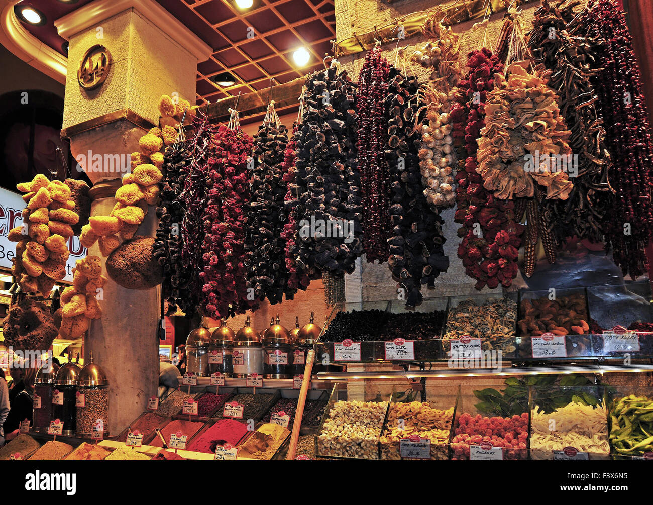 Spice Market in Istanbul Stock Photo