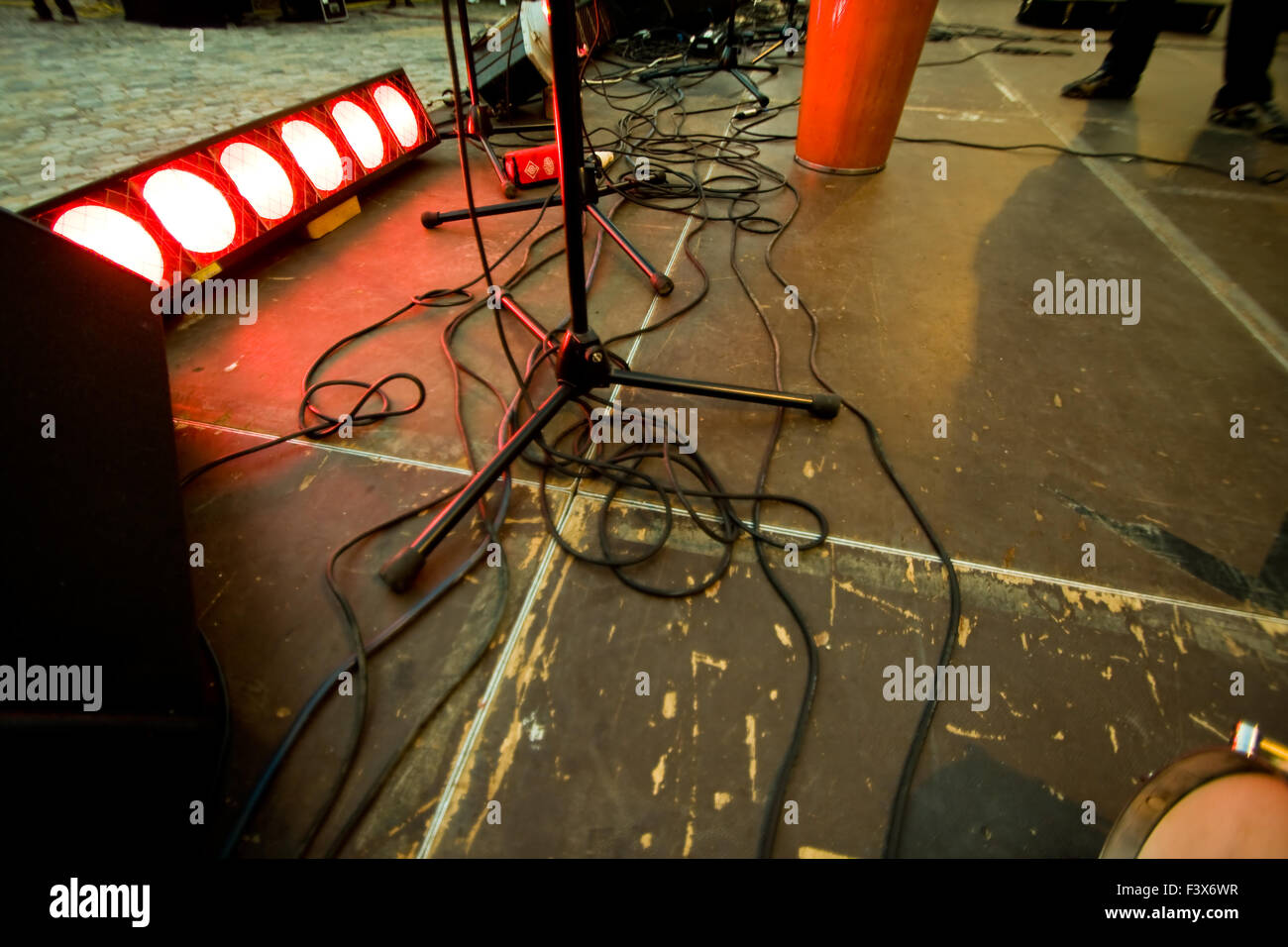 stage, soundcheck Stock Photo