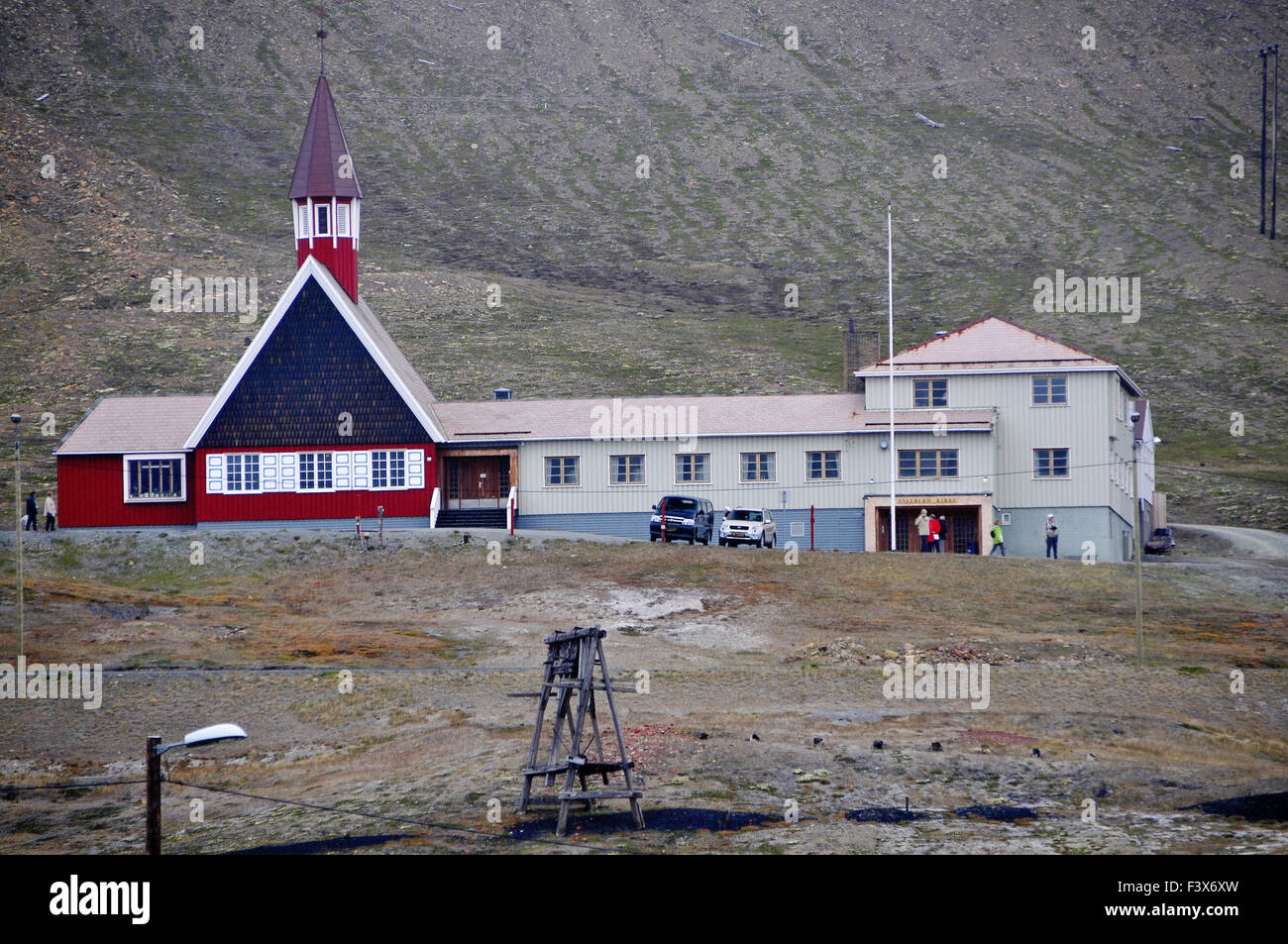 The Church in Longyearbyen (Spitsbergen) Stock Photo