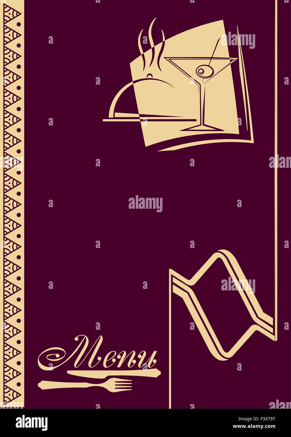 Menu Card Design Template Vector Art Stock Vector Image & Art - Alamy