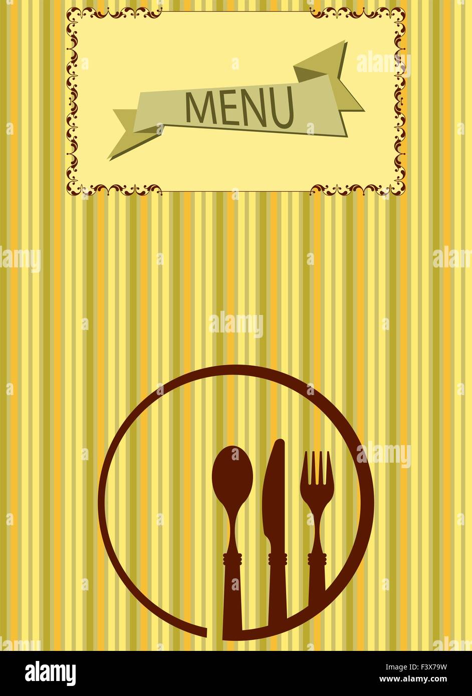 Menu Card Design Template Vector Art Stock Vector Image & Art - Alamy
