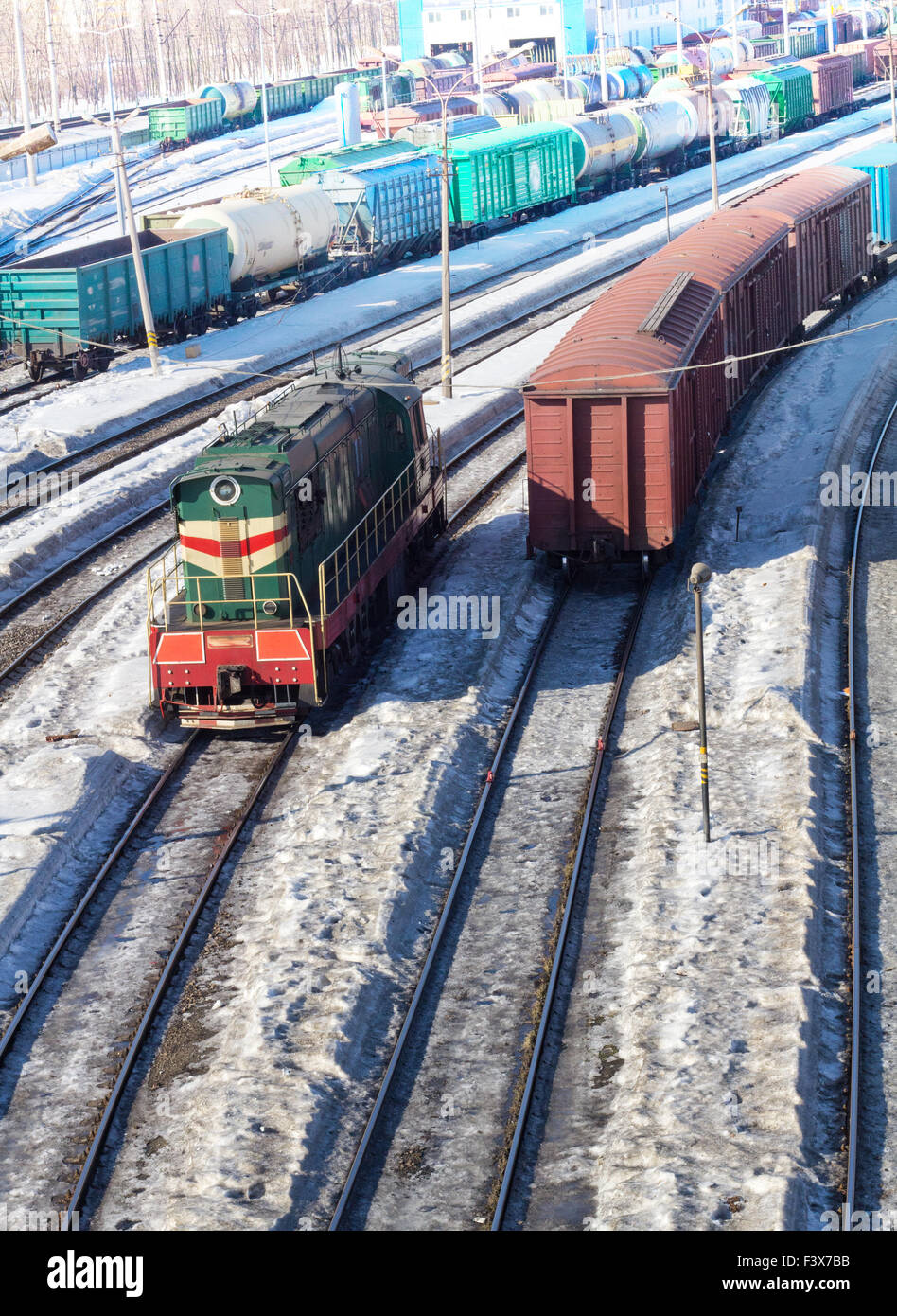 Freight Cars 14 Stock Photo