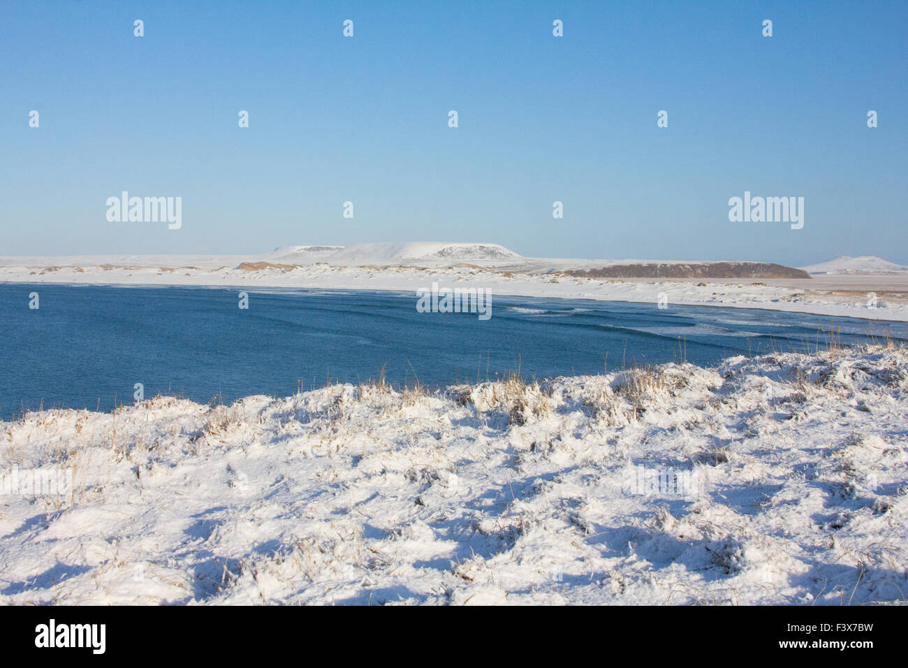 Tundra in winter Stock Photo