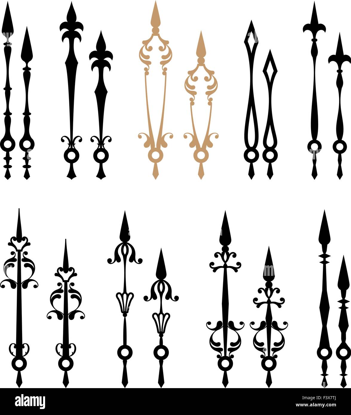 Clock Hands (Arms) Vector Art Stock Vector Image & Art - Alamy