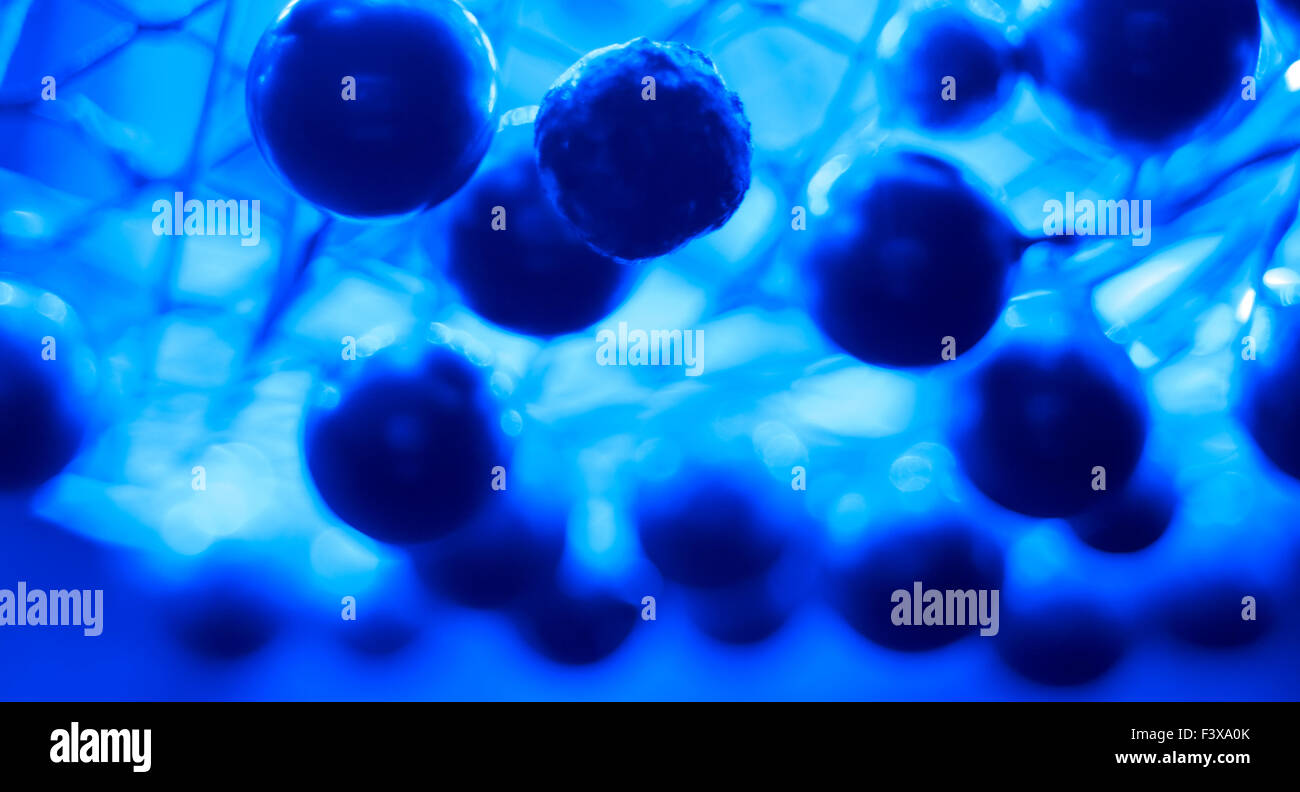 Abstract blue art sphere background Stock Photo - Alamy