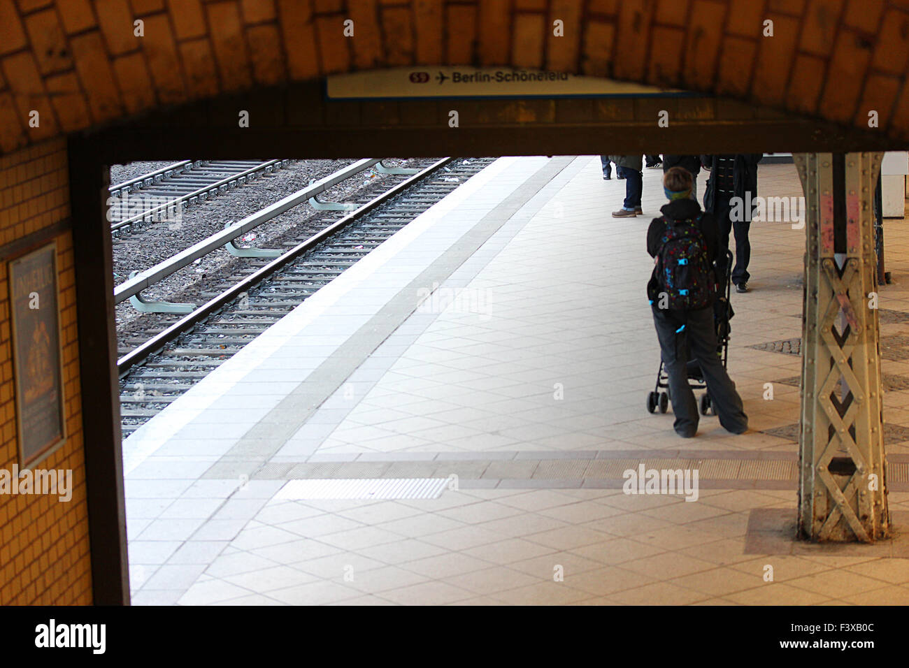 s bahn station in berlin prenzlauer berg Stock Photo