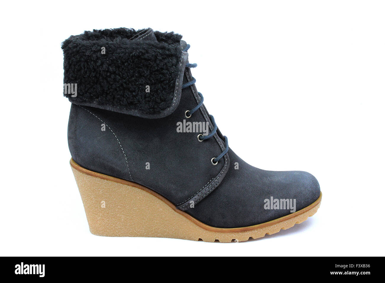 high heel wedge boots