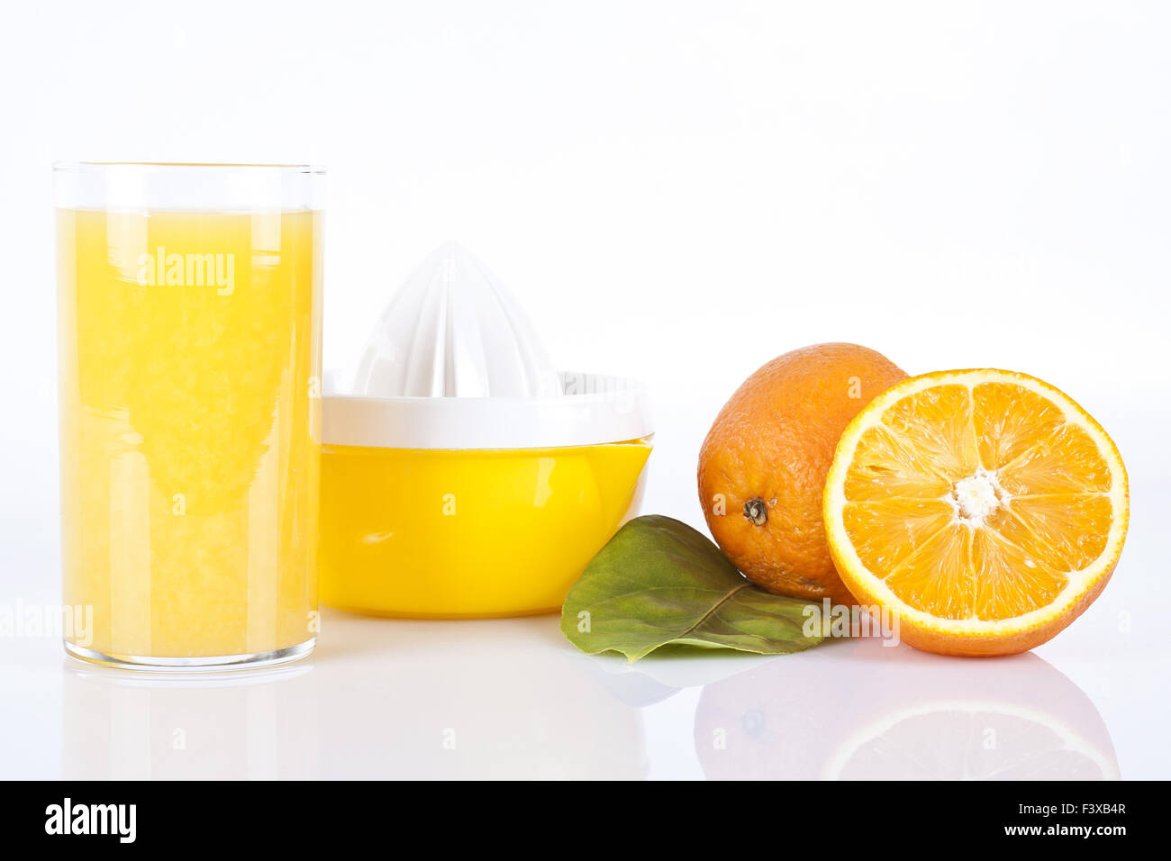 Freshly squeezed orange juice Stock Photo