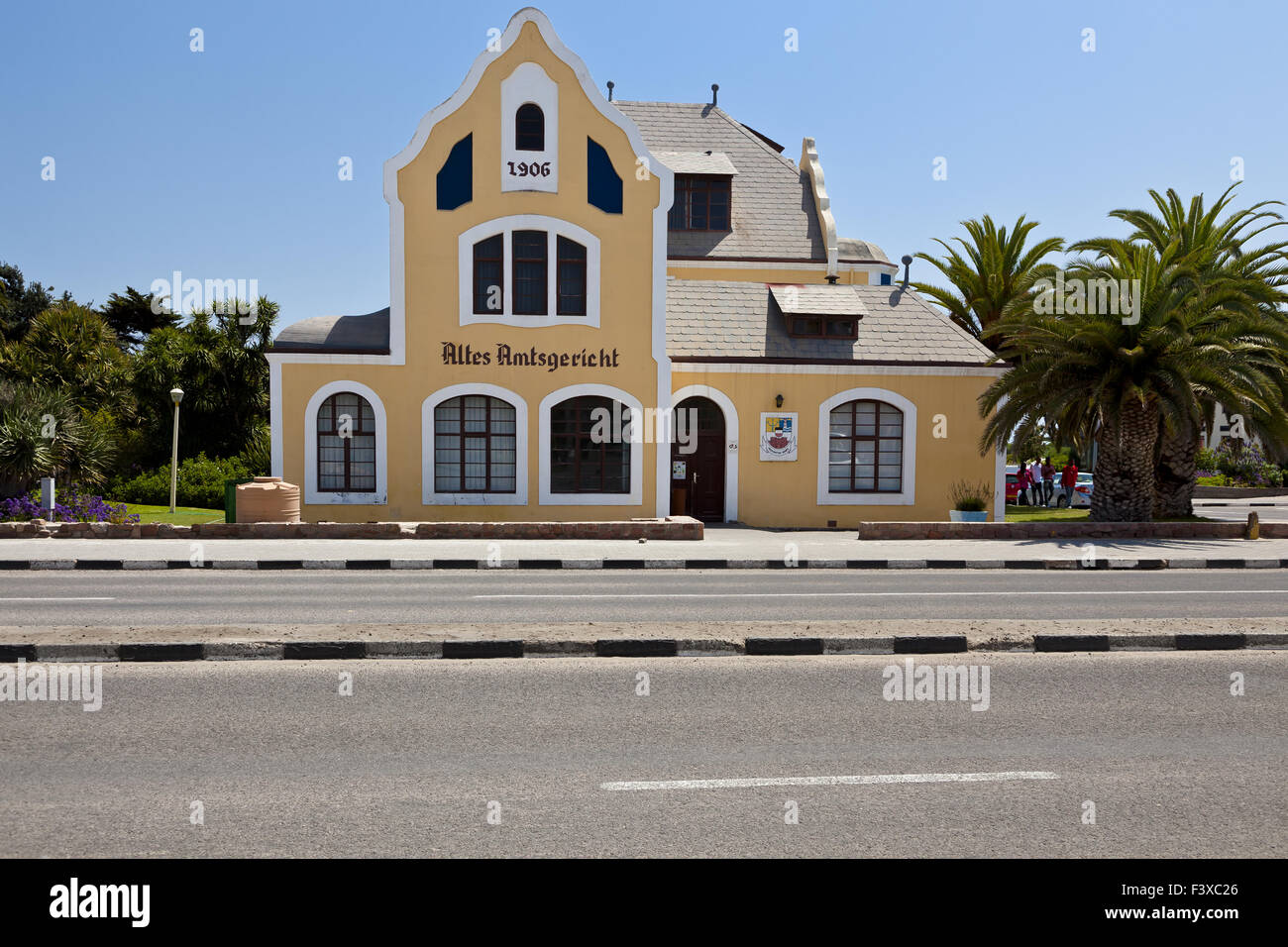 Colonial Architecture in Swakopmund Stock Photo