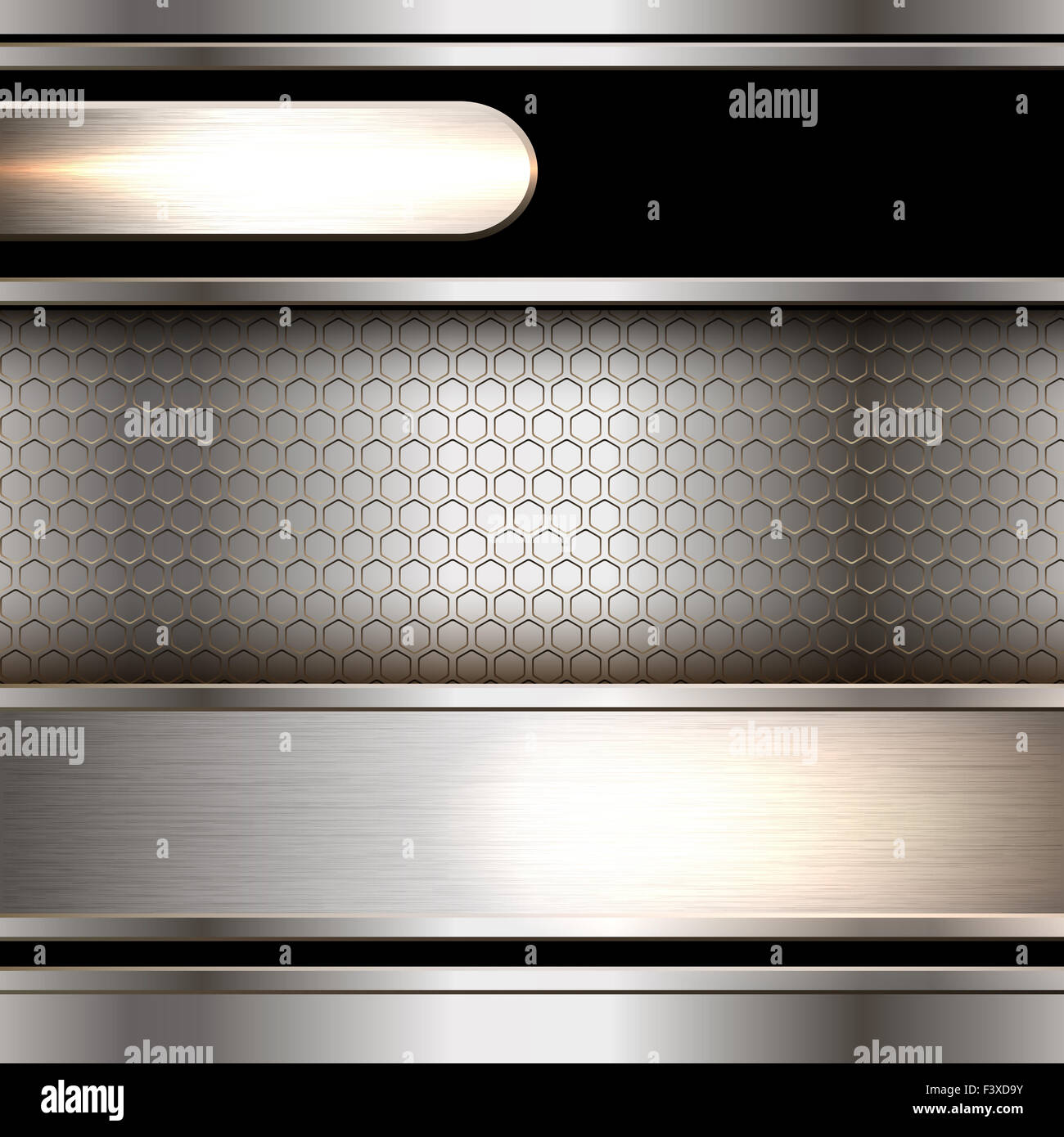 Abstract background, metallic banners Stock Photo - Alamy