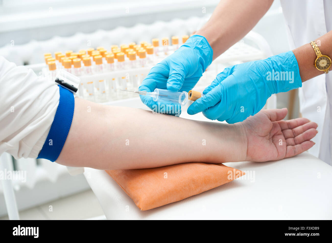 Blood Draw Doctor Needle Stock Photos & Blood Draw Doctor Needle Stock