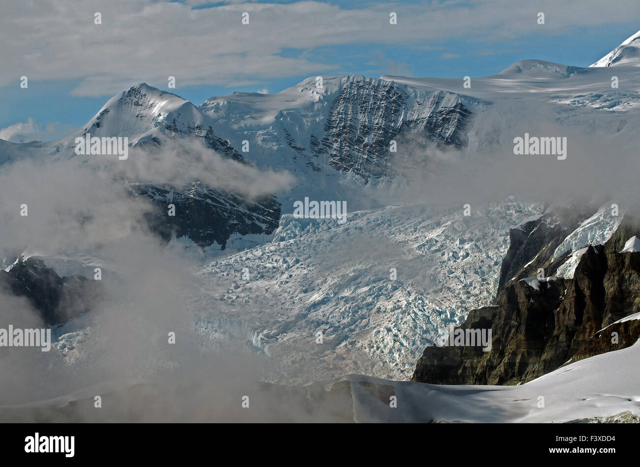 Aerial view glaciers in hi-res stock photography and images - Alamy
