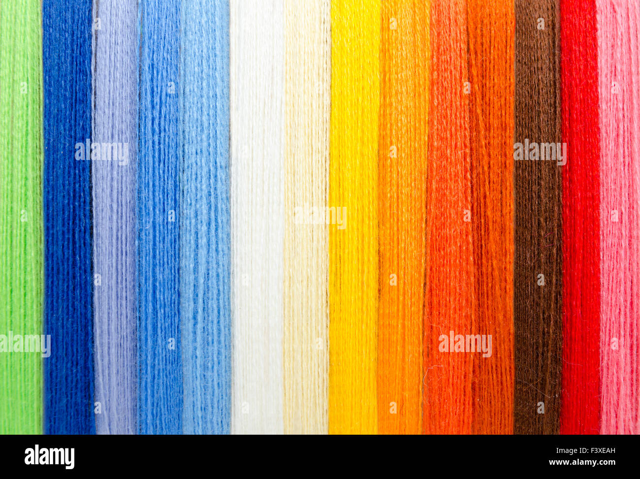 woolen colorful threads Stock Photo