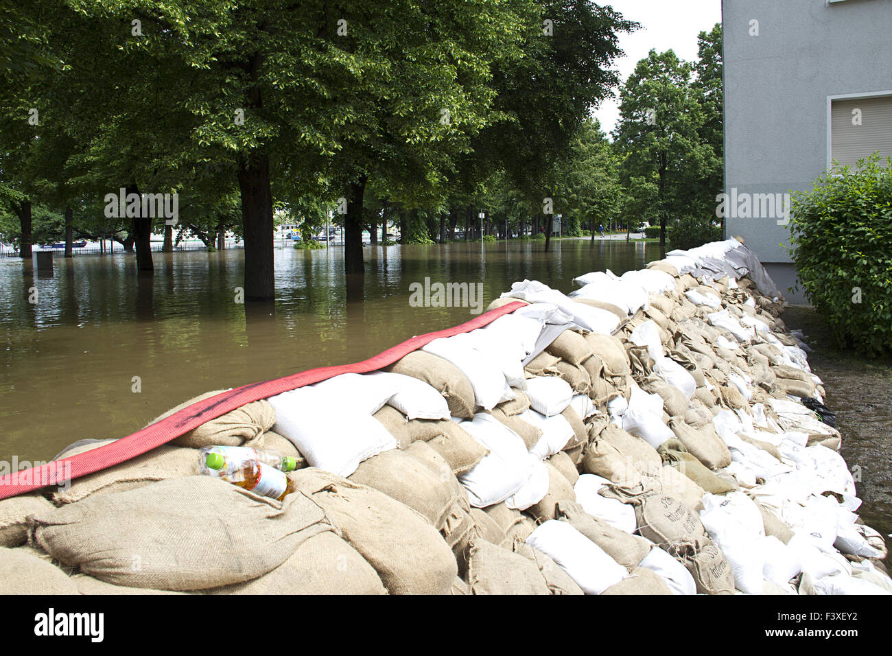 high water in dresden germany Stock Photo