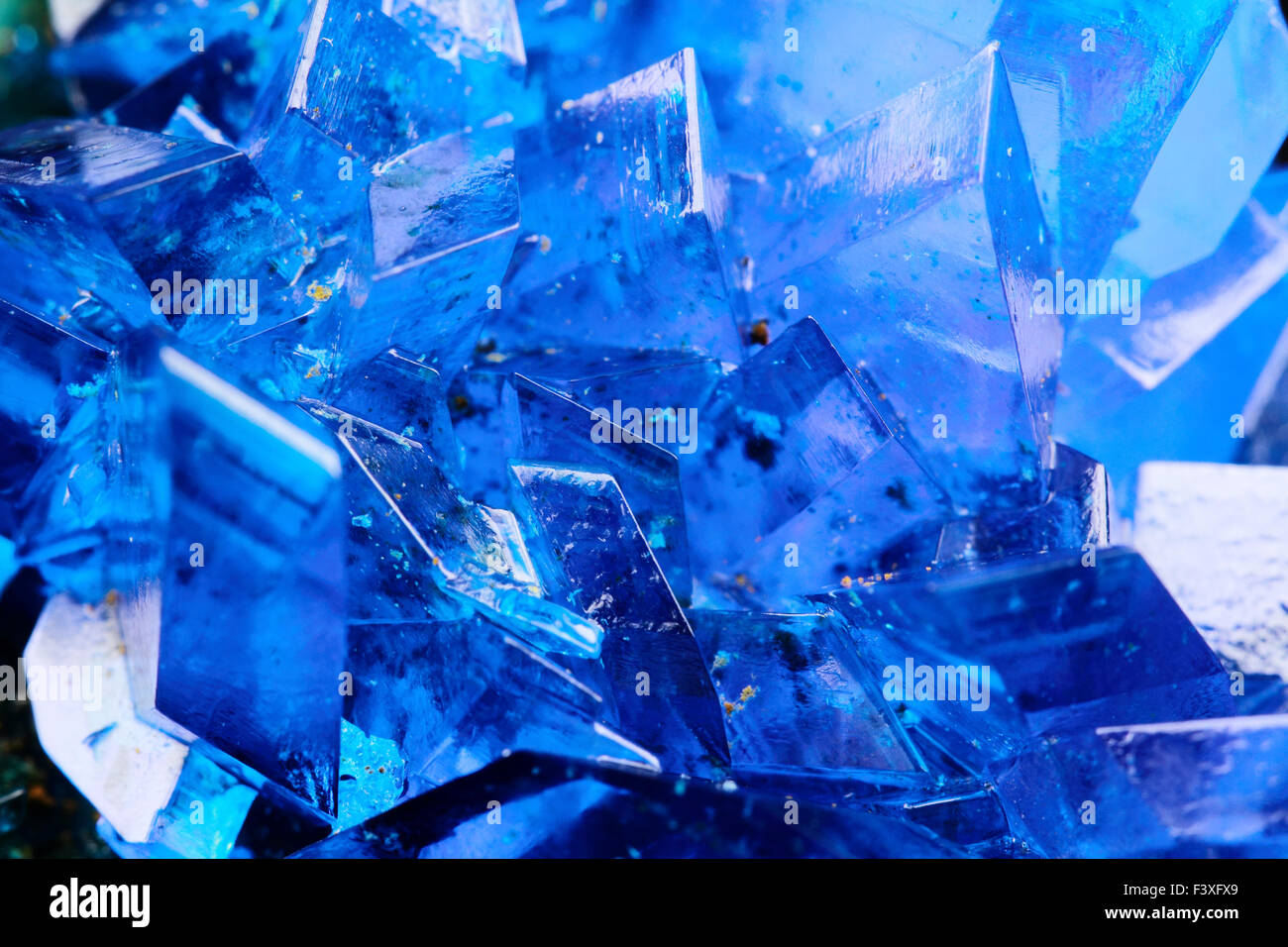 Crystals of blue vitriol Copper sulfate Stock Photo Alamy