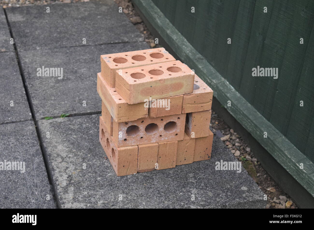 Pile of Bricks Stock Photo