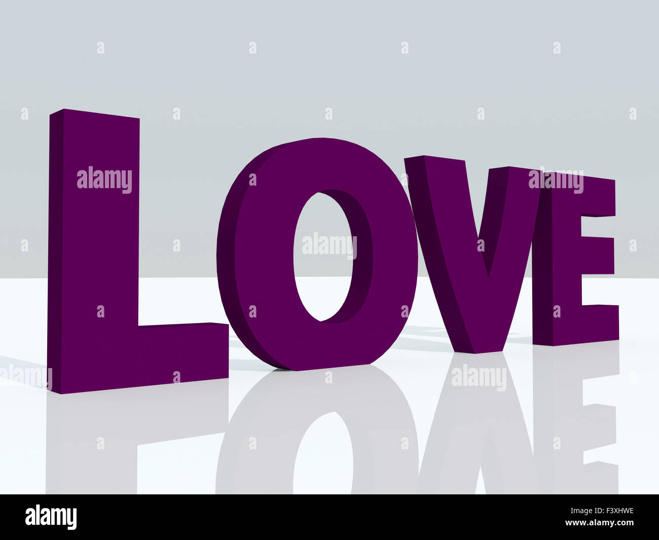 3d love text Stock Photo Alamy