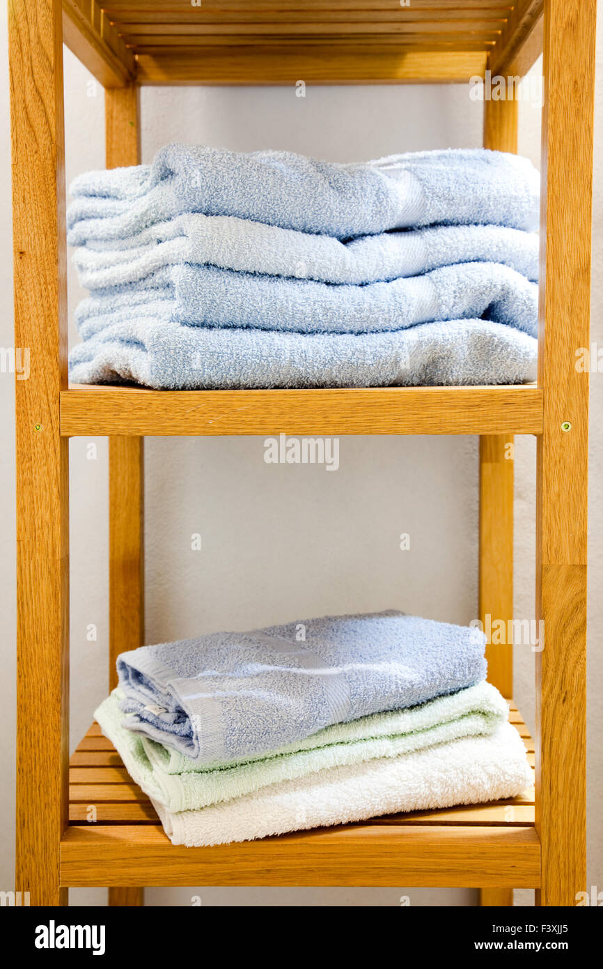 hand towel stand Stock Photo
