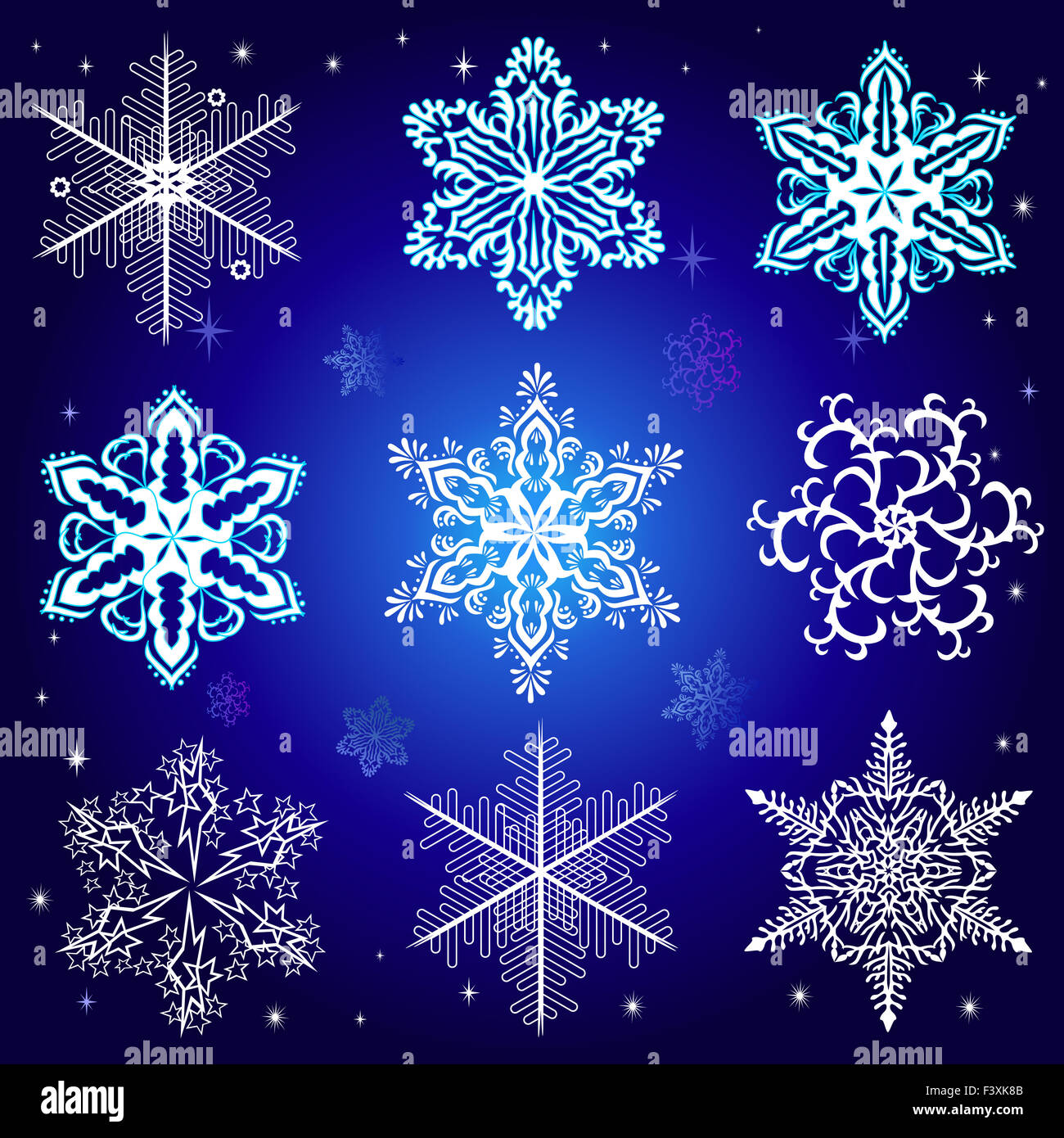 Snowflake Winter Set Illustration Stock Photo Alamy Snowflake Winter Set Illustration Stock Photo Alamy