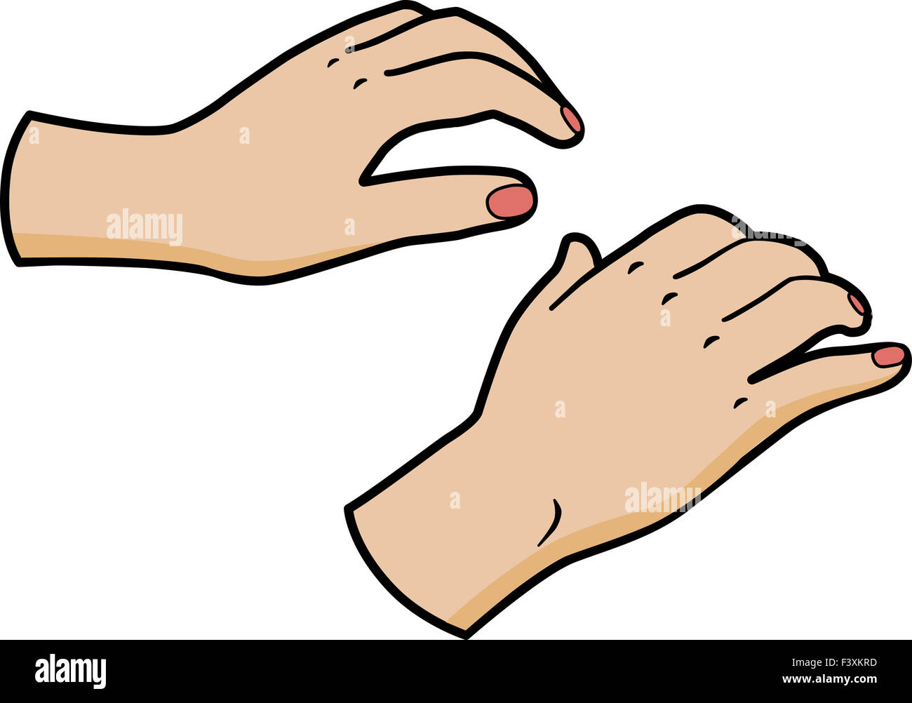 Woman hands isolated on white background Stock Photo - Alamy