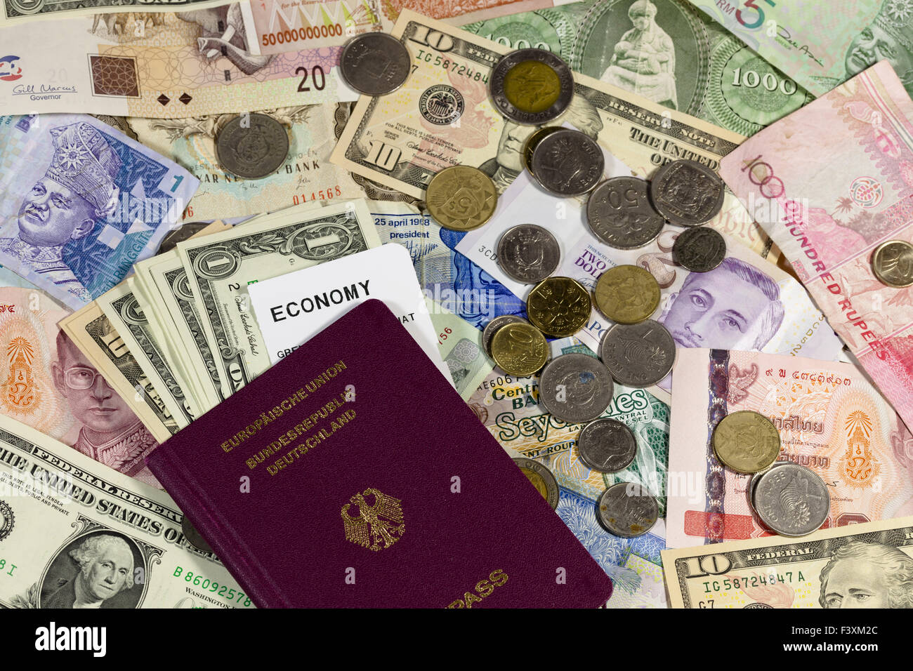 different versions to currency Stock Photo