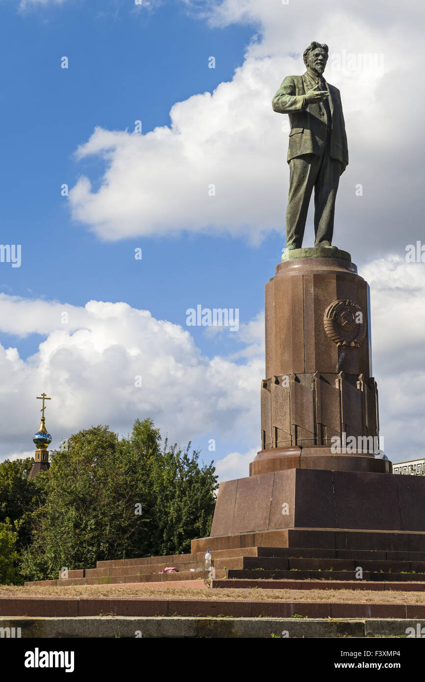 Kalinin Monument, Kaliningrad, Russia Stock Photo