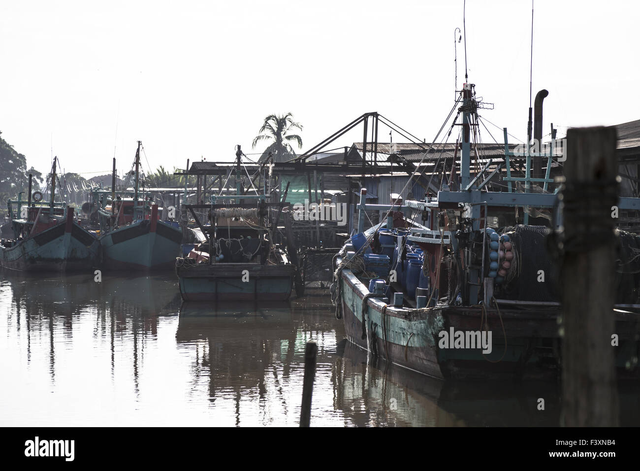Traditional Fishing Harbour Stock Photo