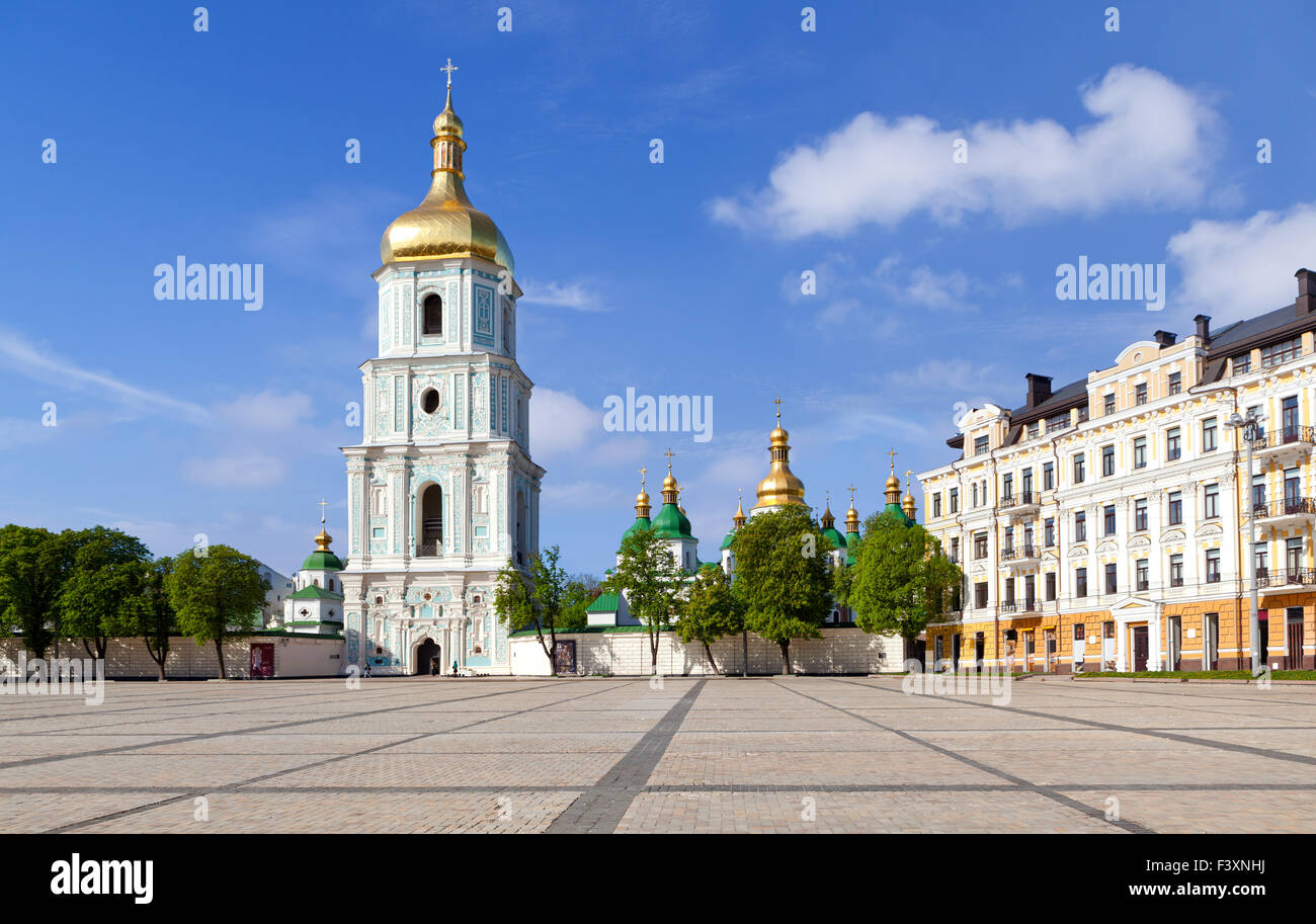 Sophia square in Kiev, Ukraine Stock Photo