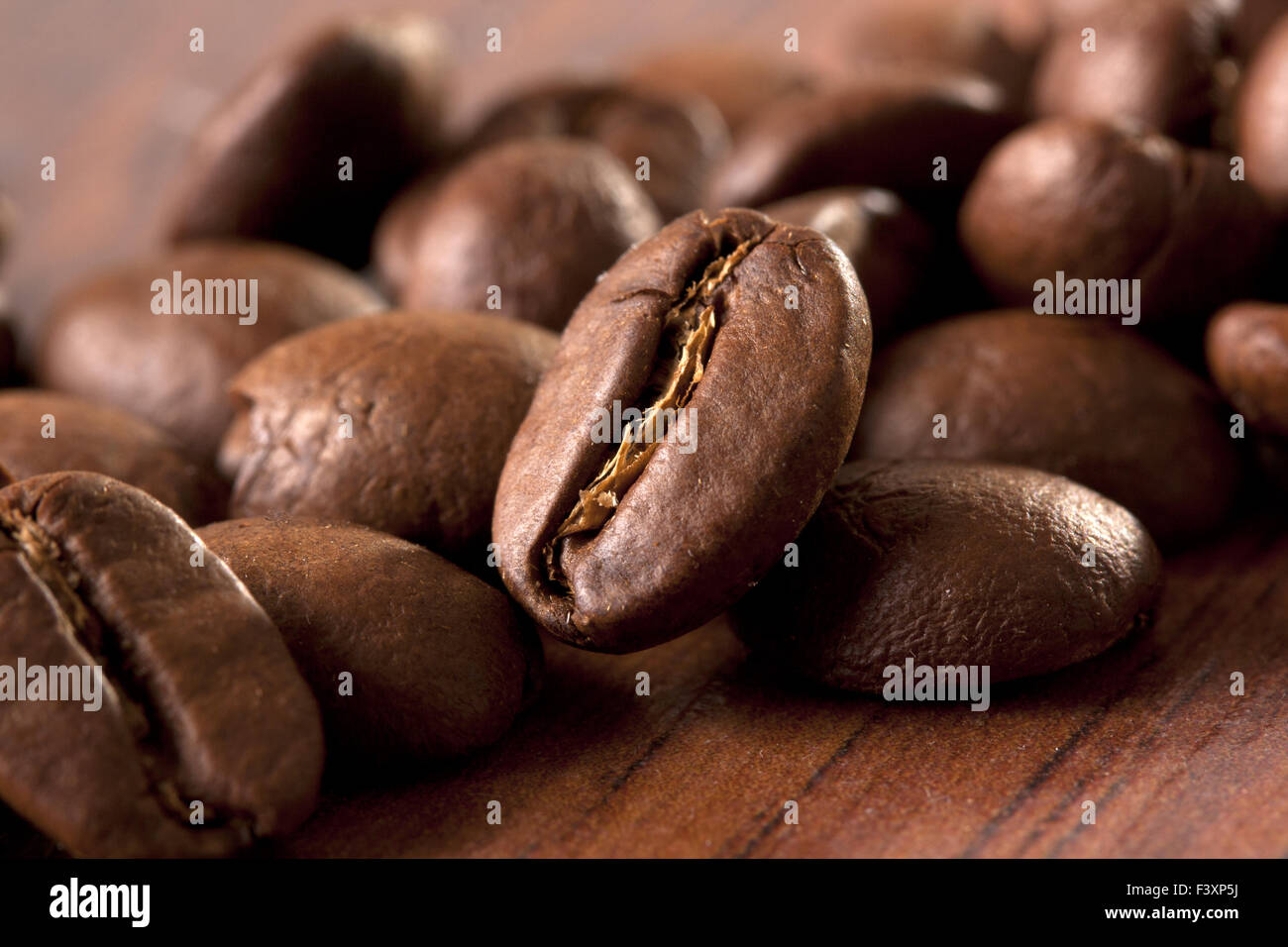 brown coffee beans roasted Stock Photo