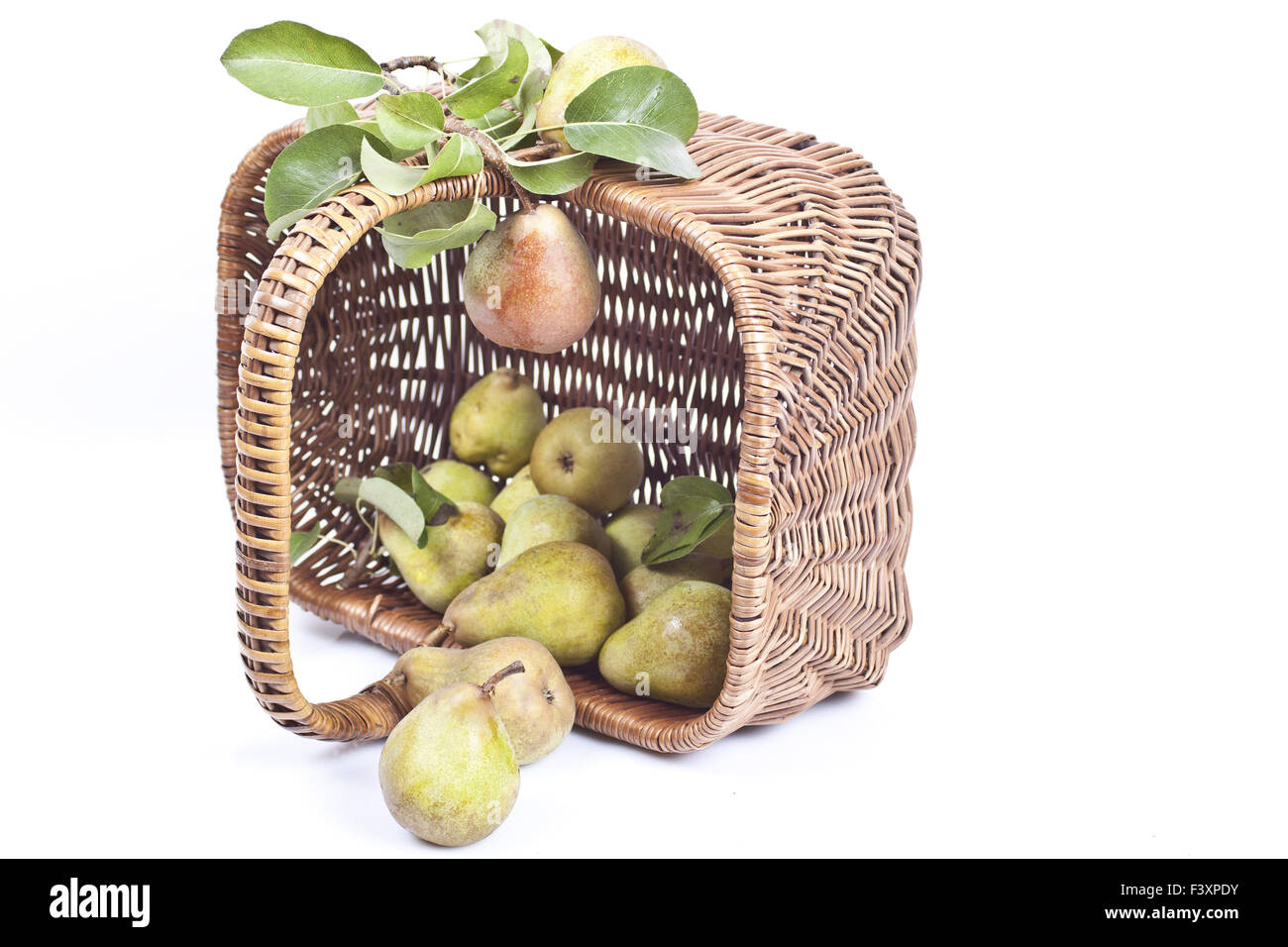 Pear basket Stock Photo