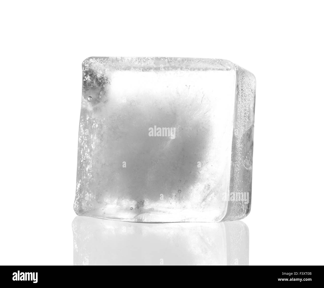 one ice cubes isolated with white background Stock Photo