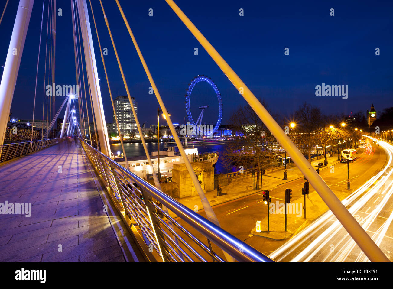 Modern Bridge In London Stock Photo