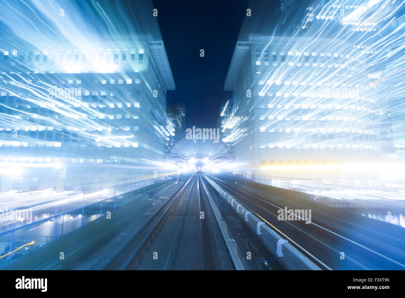 Fast moving toward the light Stock Photo - Alamy