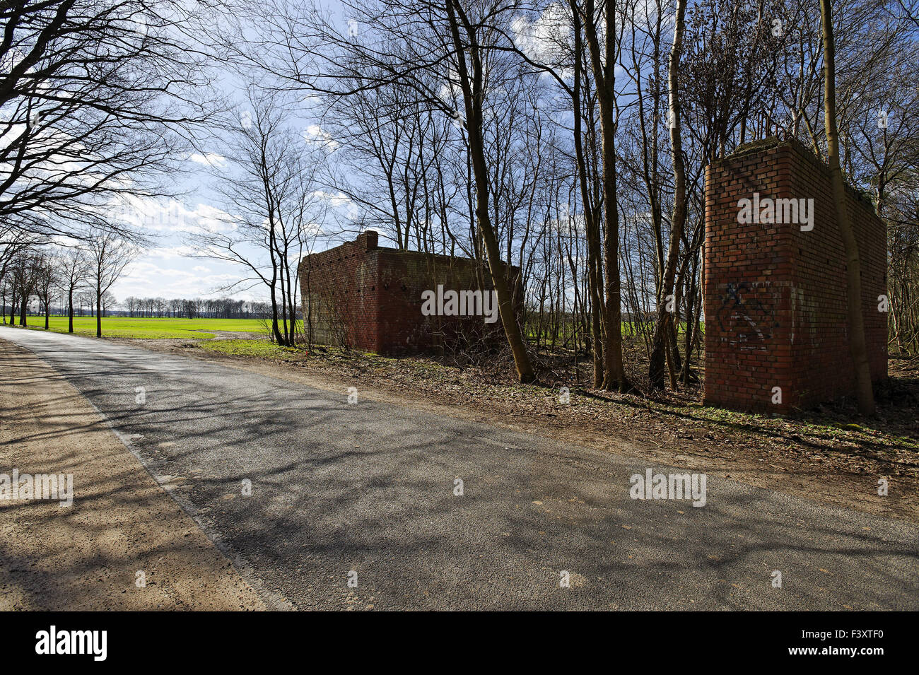 Remains of Reichsautobahn HamburgBerlin Stock Photo Alamy
