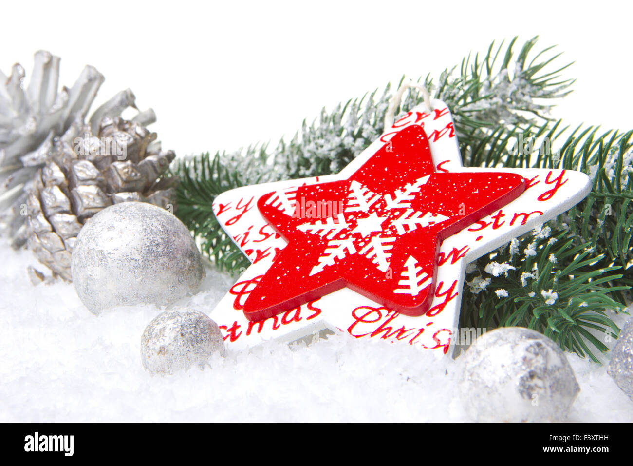 christmas, christmas decoration red and white Stock Photo