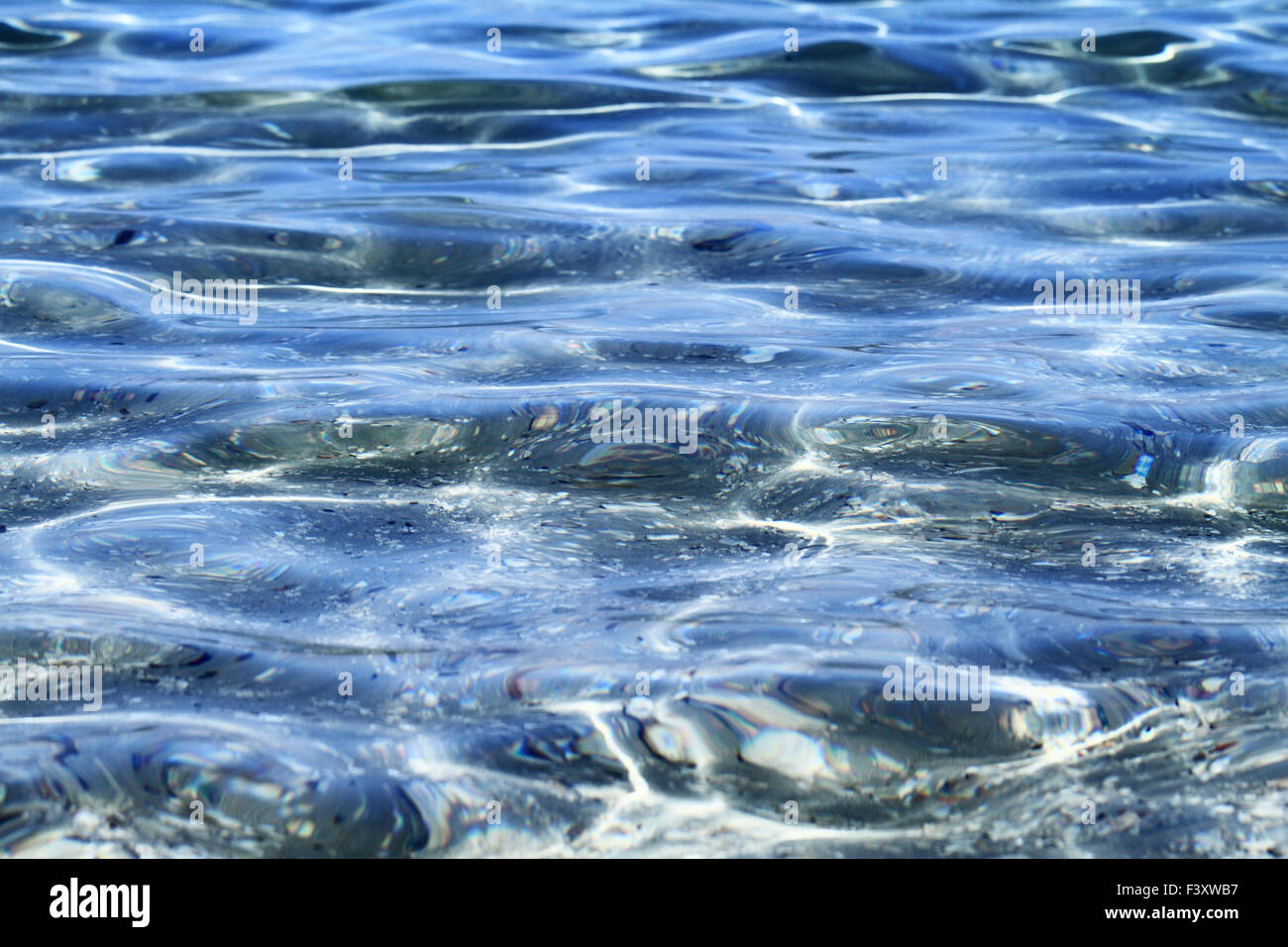 Photo of blue water background with ripples Stock Photo - Alamy