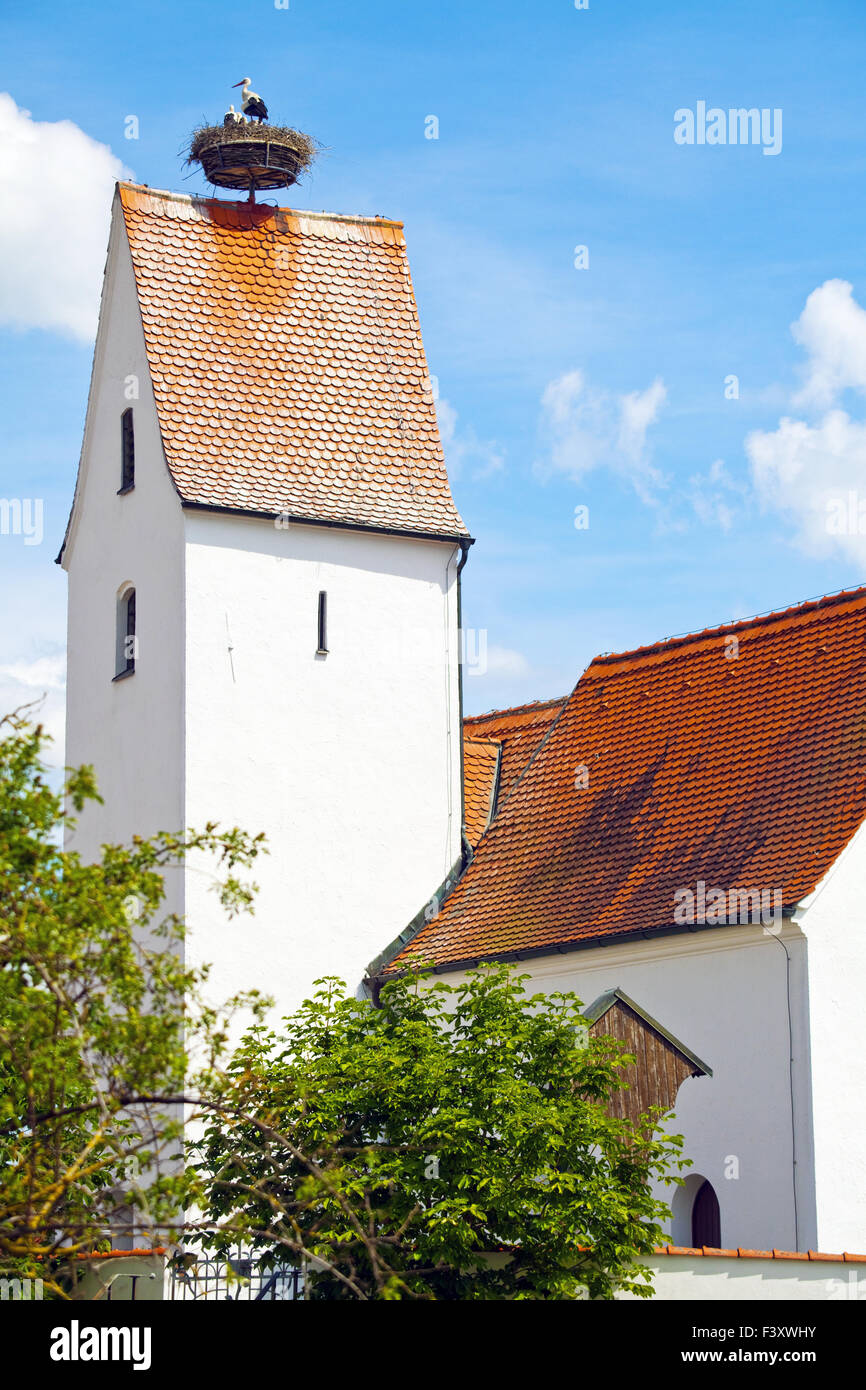 Village in the District of Neuburg Bavaria Stock Photo