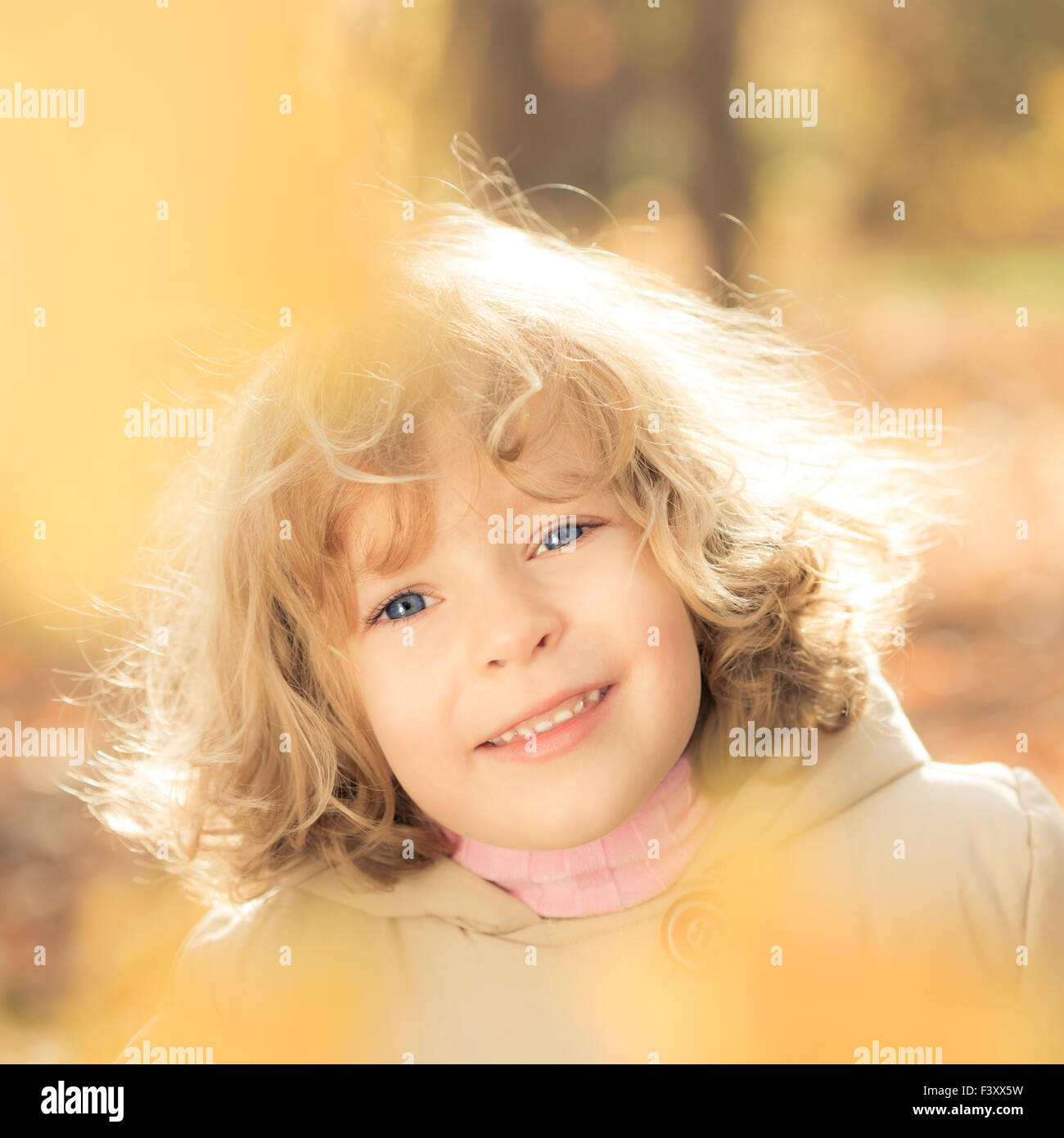 Happy child park portrait hi-res stock photography and images - Alamy