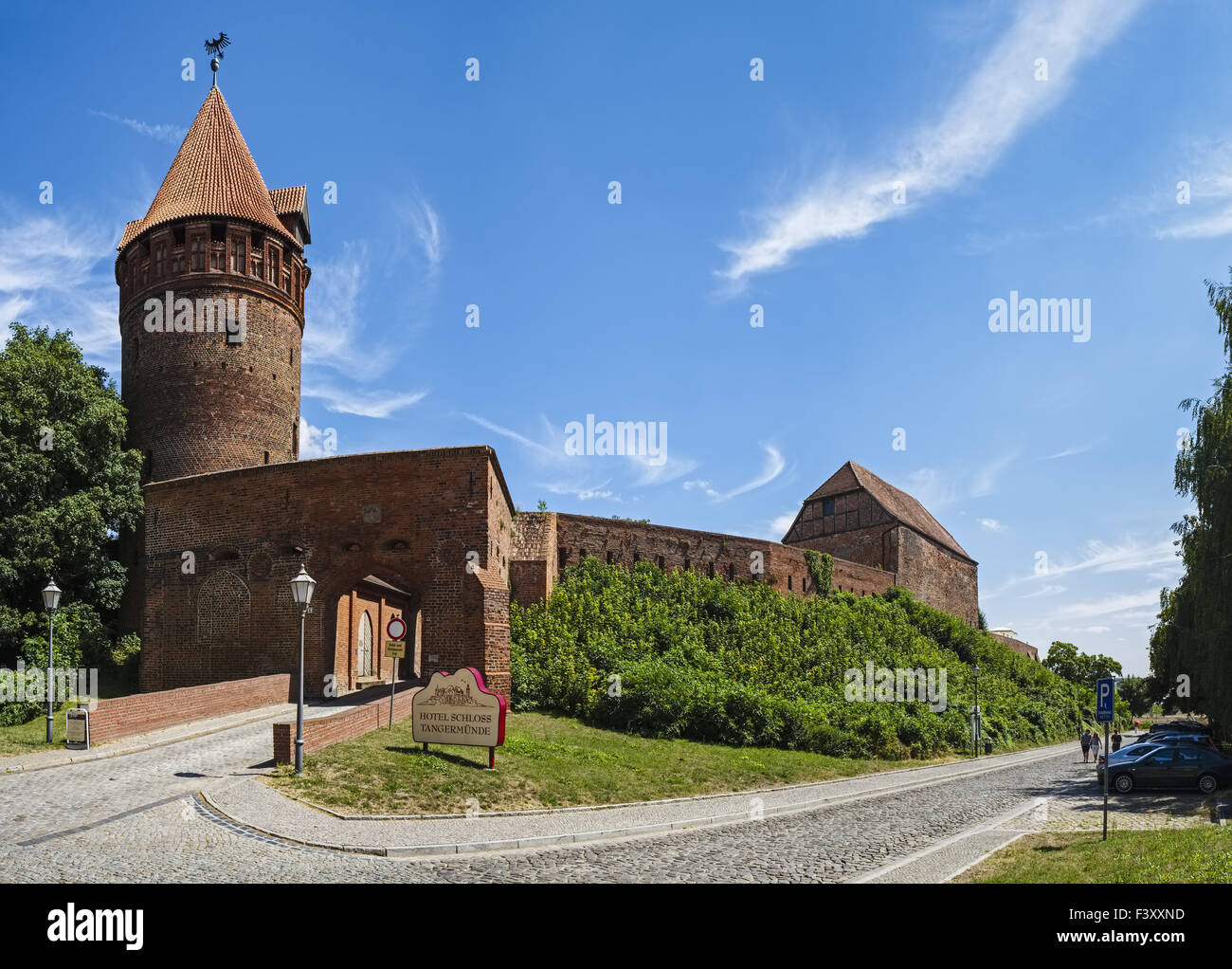 Prison Tower, Castle Tangermuende, Germany Stock Photo