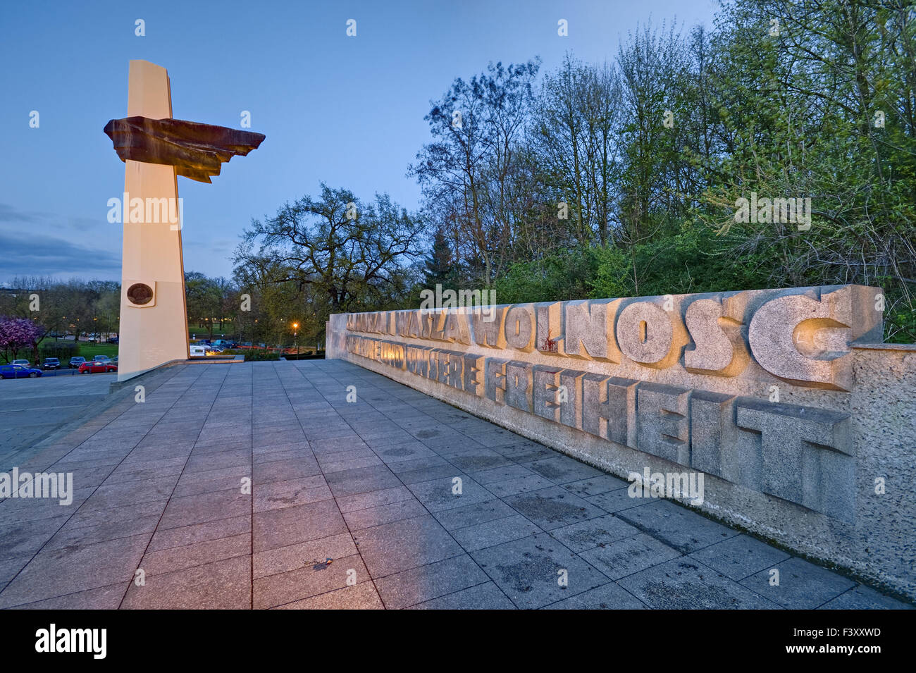 Memorial to Polish Soldiers, Berlin Stock Photo