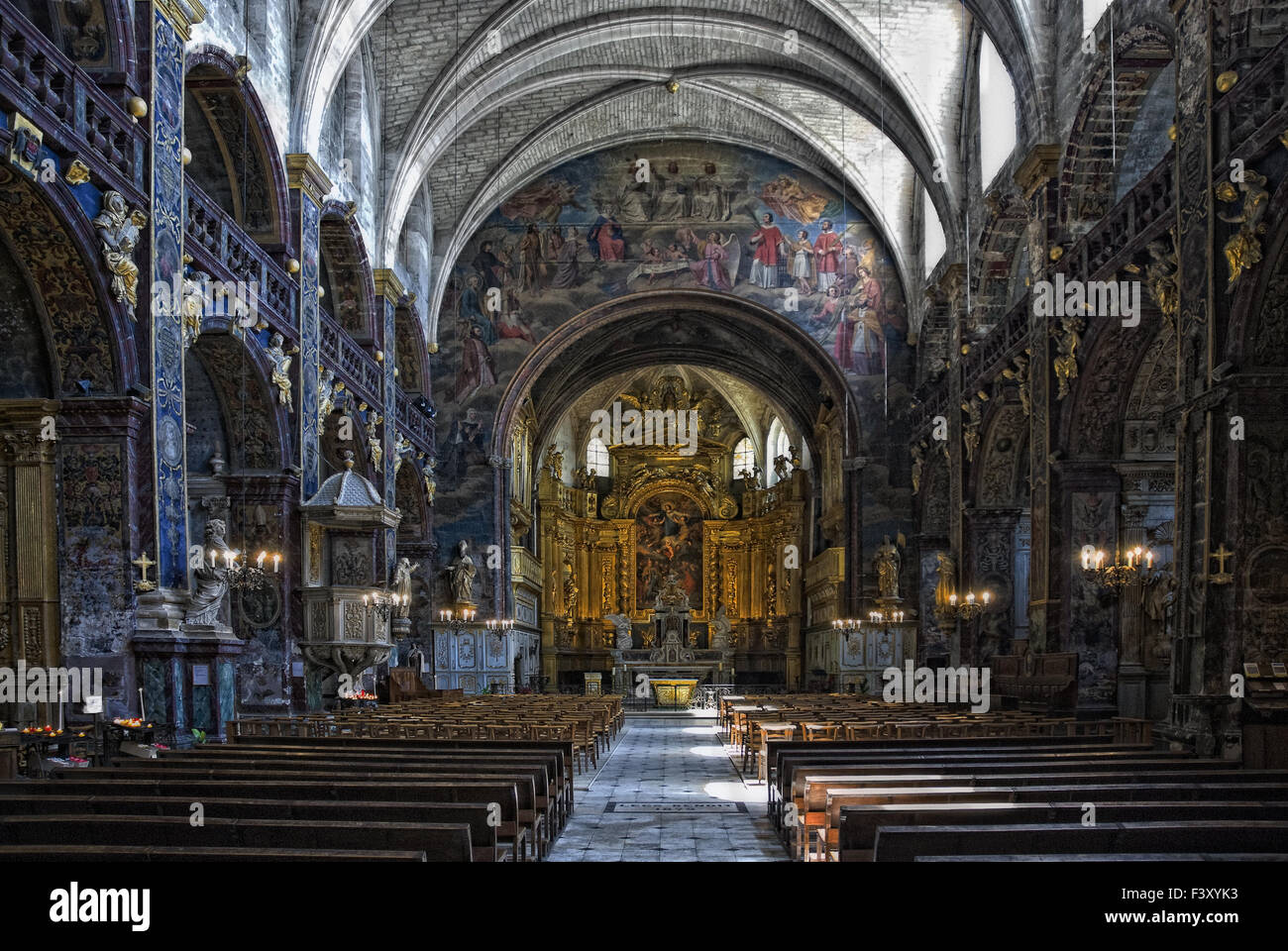 Notre-Dame-des-Anges Stock Photo