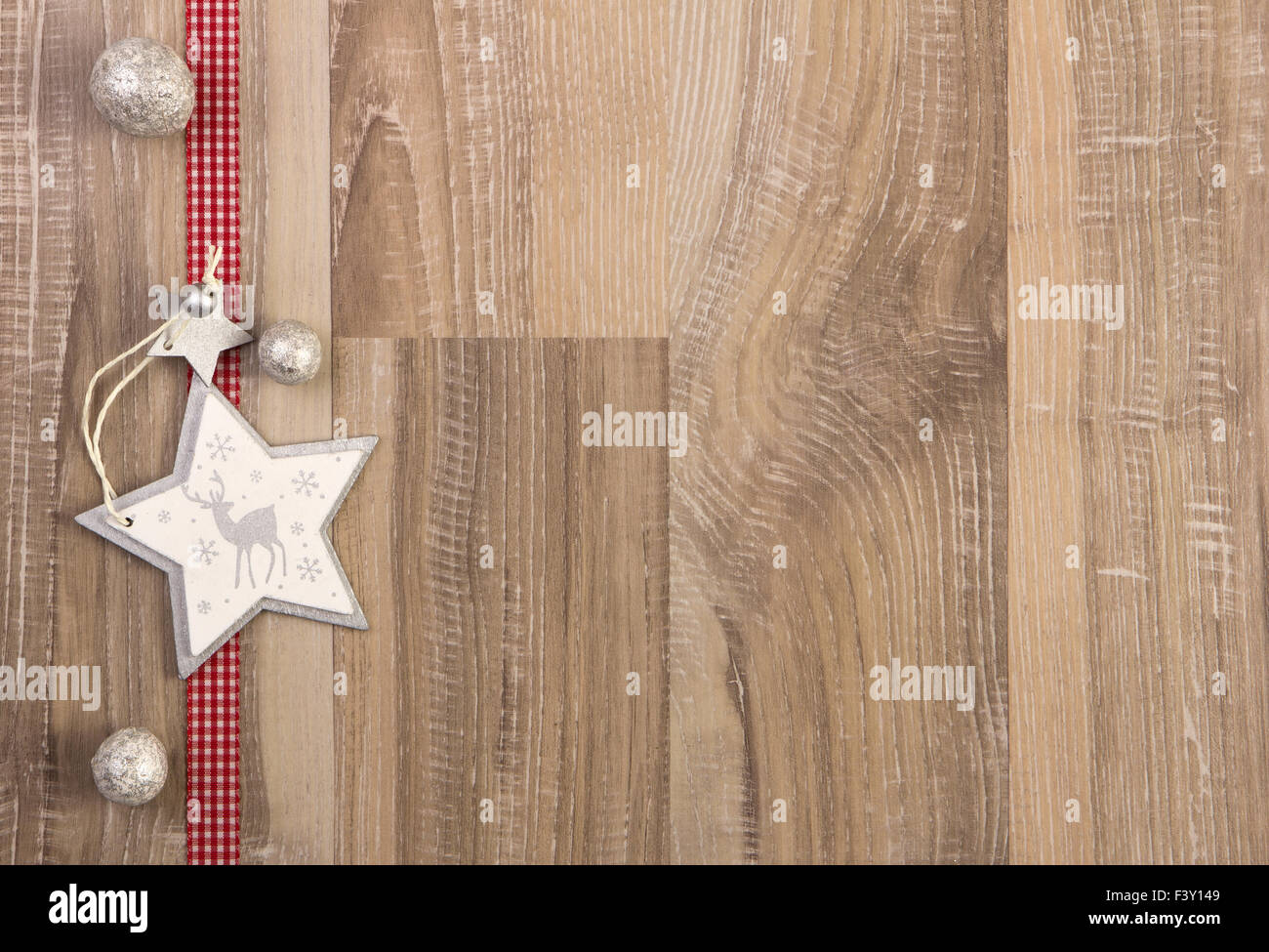 christmas decoration white and red Stock Photo