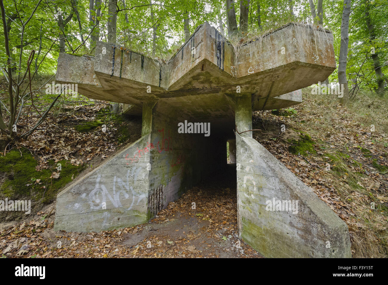 Remains of a dynamite factory, Germany Stock Photo