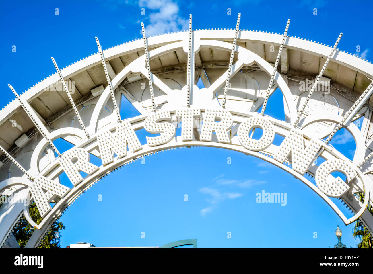 The circular iron gate and Metal archway entrance to the impressive