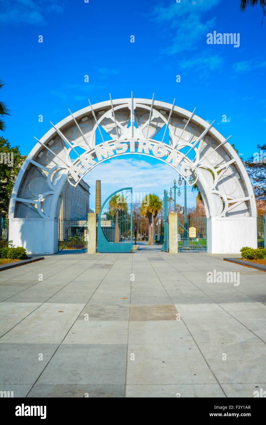 The circular iron gate and Metal archway entrance to the impressive
