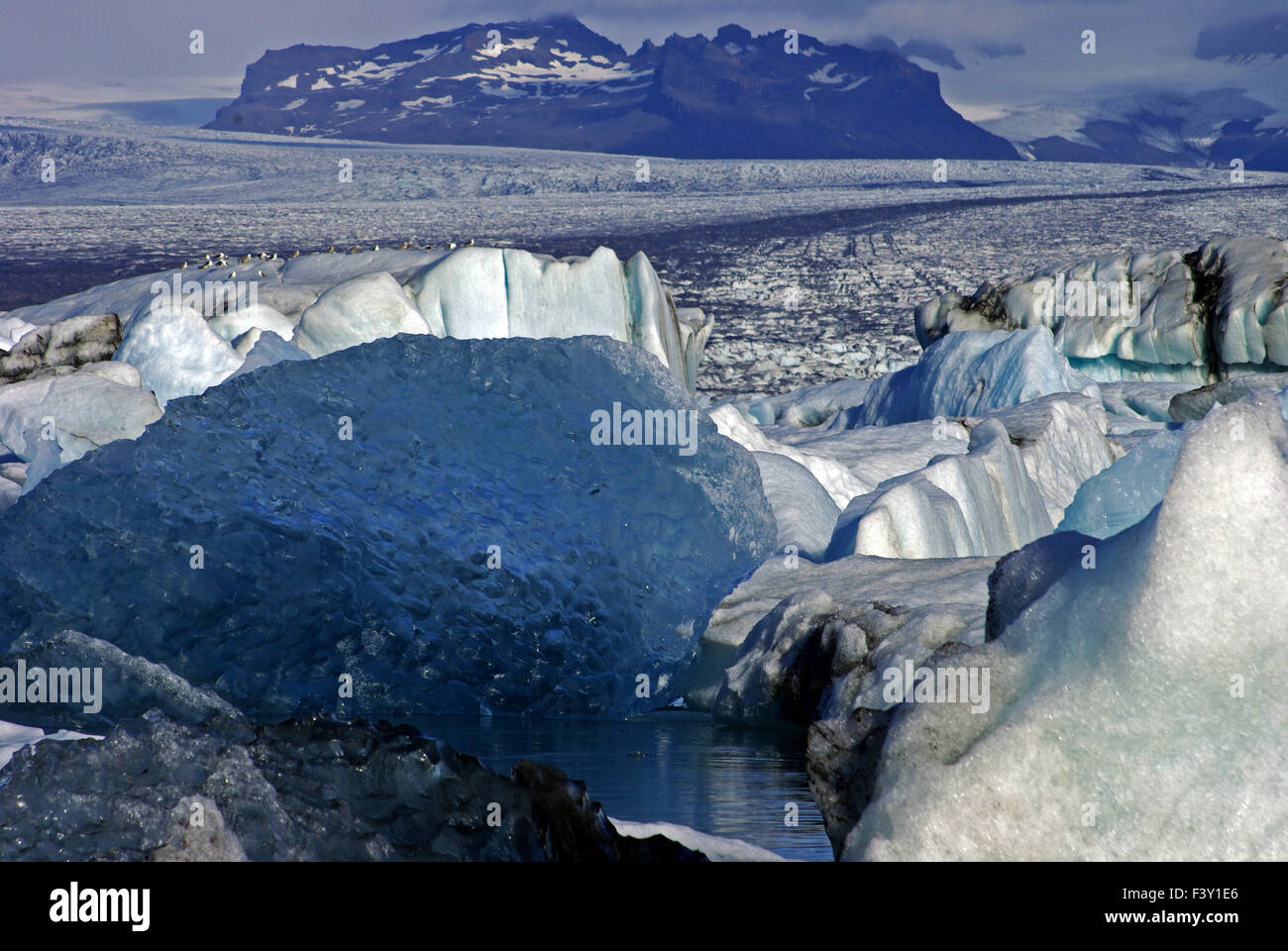 Glacier lagoon in southern iceland Stock Photo