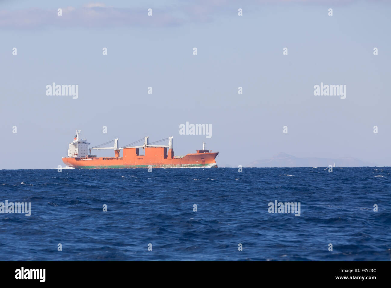 Bulk-carrier ship Stock Photo