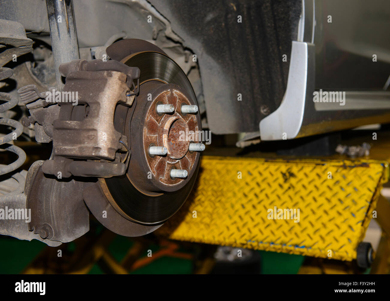 Rusty brake disc waiting for maintenance Stock Photo Alamy