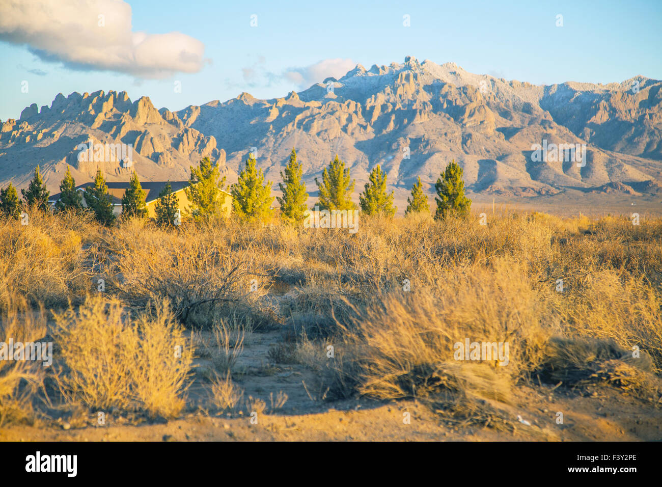 Landscape at El Paso Texas Stock Photo